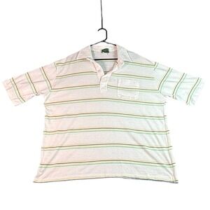VTG Chip Beck Striped‎ Golf Polo Shirt Short Sleeve Pocket Casual Men's XXL